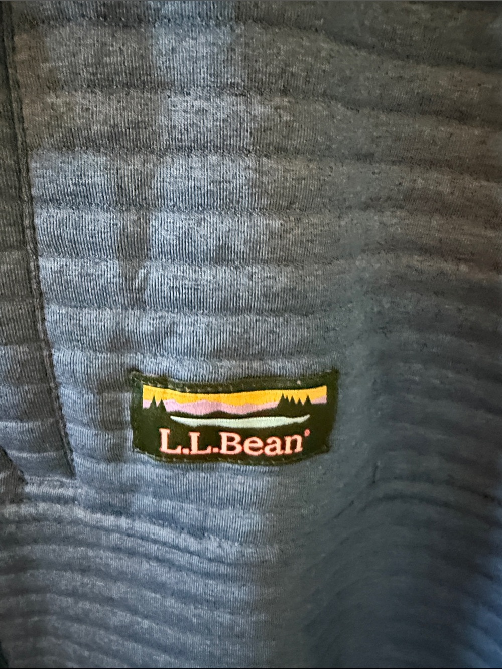 L.L.Bean Ribbed Airlight Full-Zip Knit Jacket in Blue - Picture 3 of 10